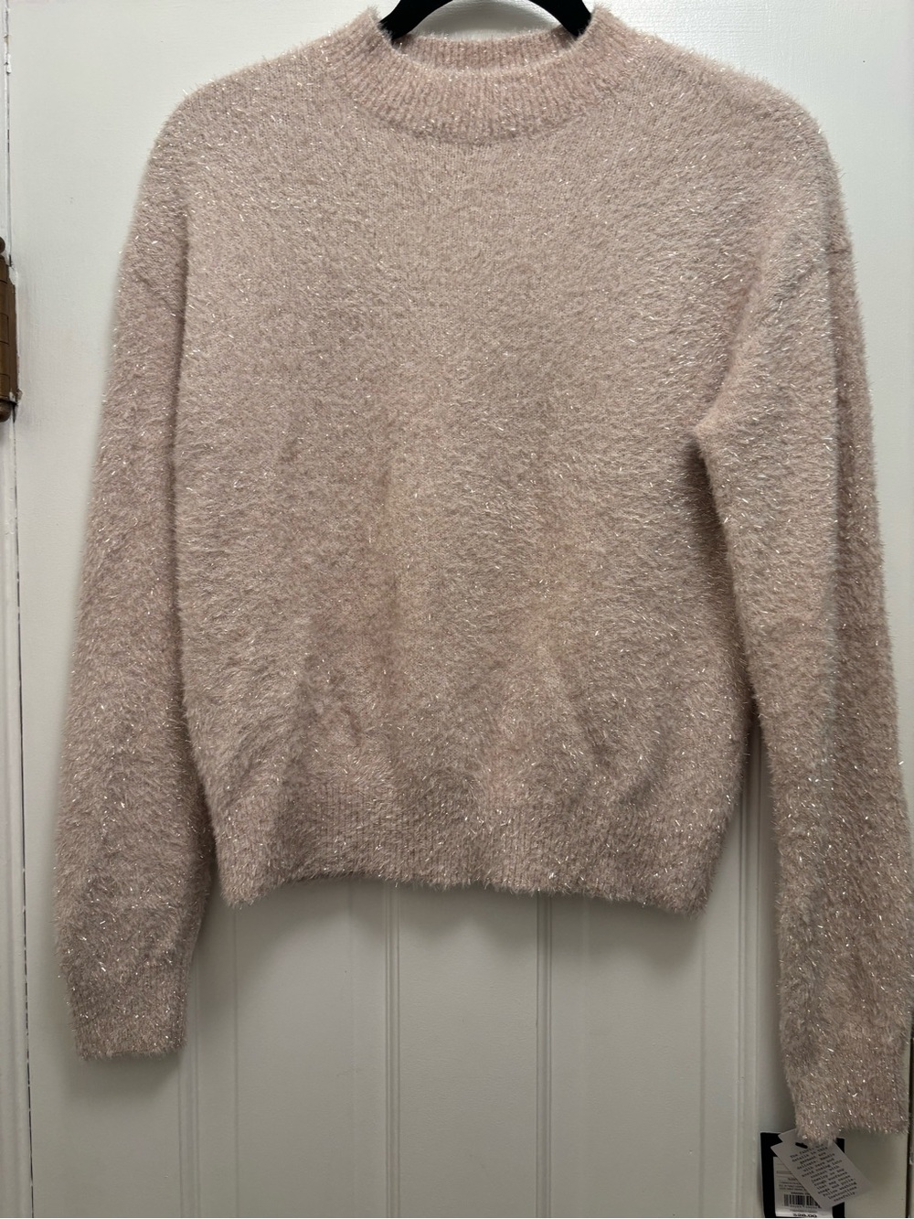 Art Class Sparkle Fuzzy Crewneck Sweater - Blush Pink.. Luscious
Size 14-16
